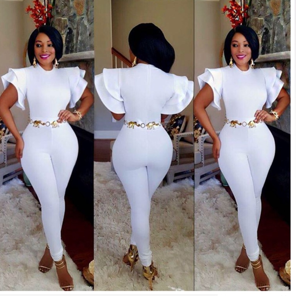 Whit me ruffle sleeve jump suit